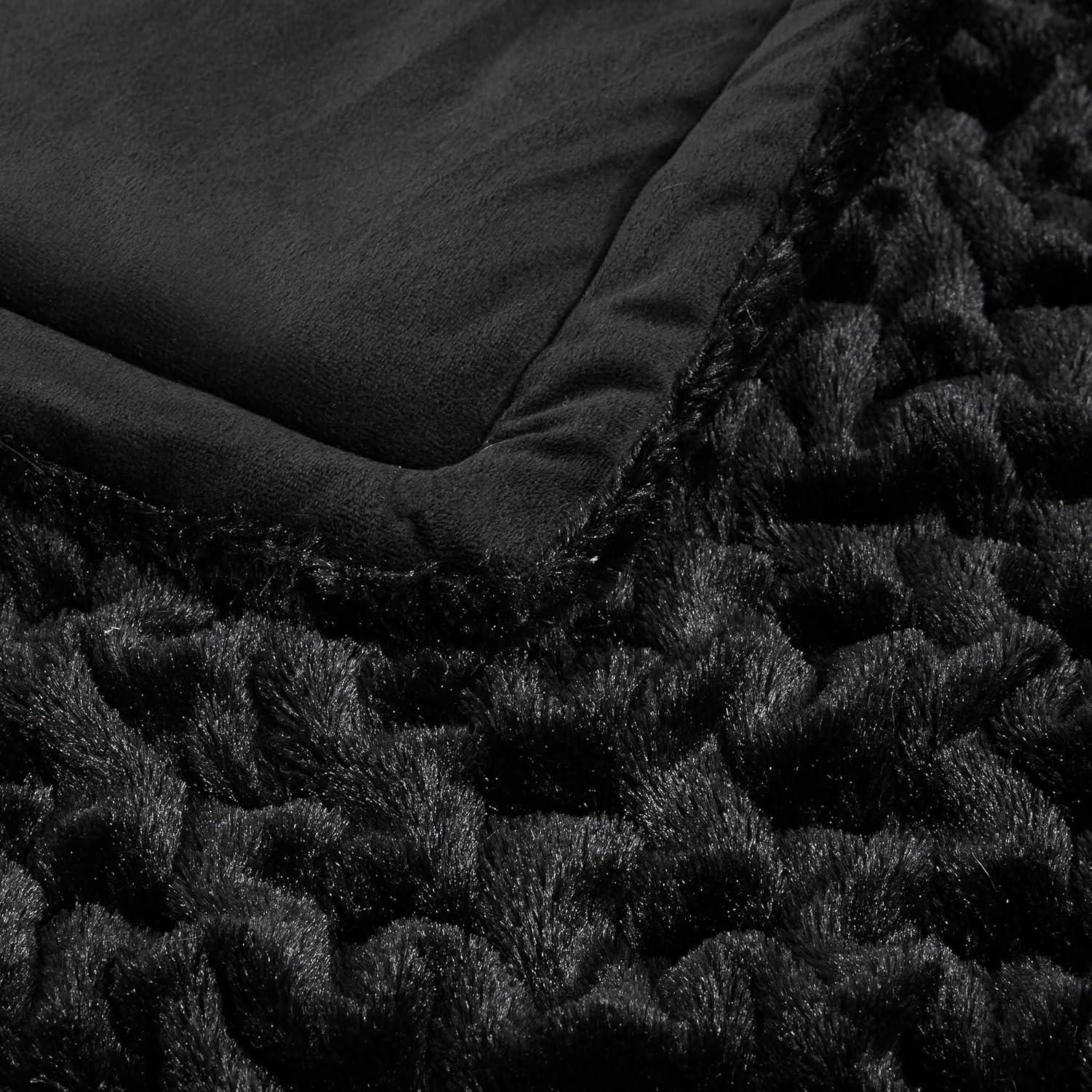 Ruched Fur Throw