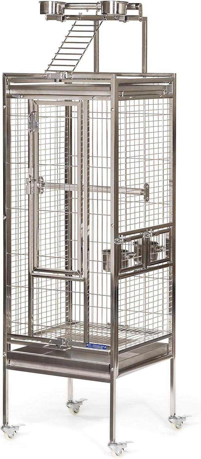 Prevue Pet Products Small Stainless Steel Play Top Bird Cage 3451