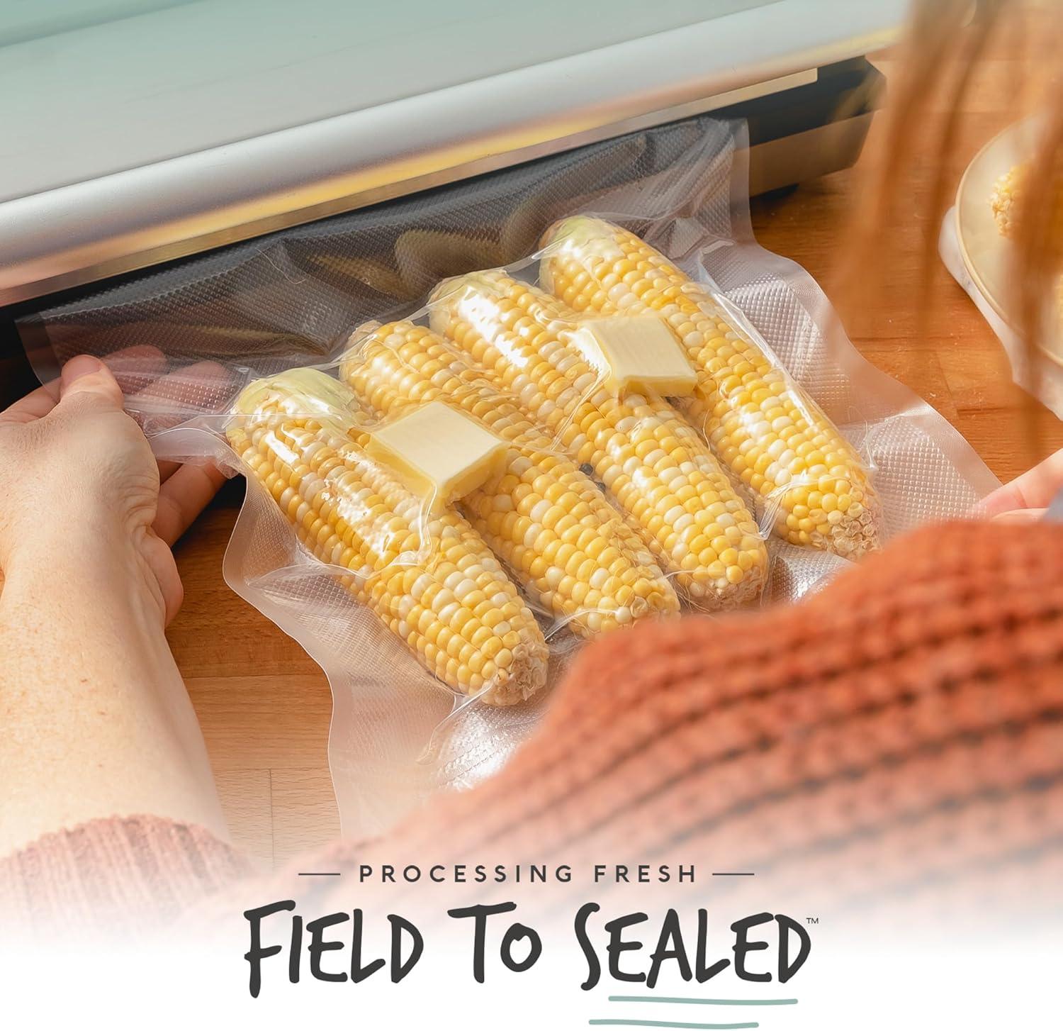 Avid Armor Vacuum Sealer Bags for Food, 11''x50' & 8''x50' Vacuum Heat-Seal Rolls, 100ft Food Saver Bags