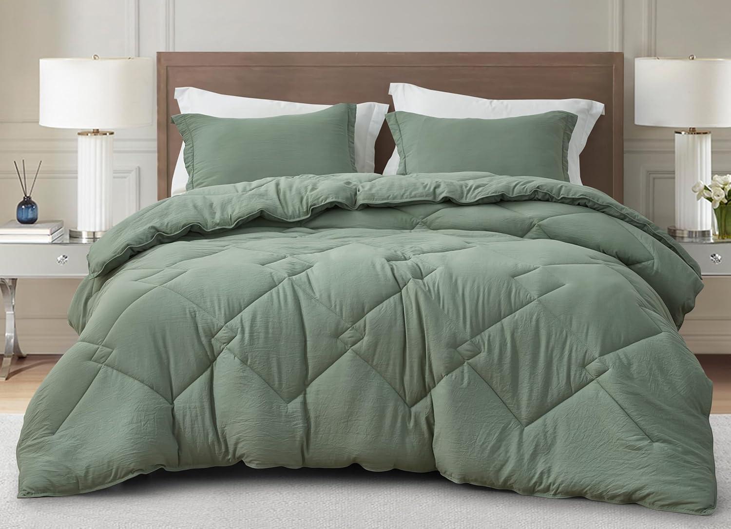 Chezmoi Collection Logan Solid Comforter Set