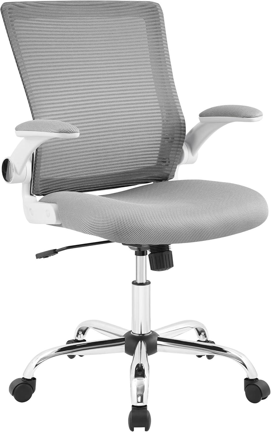 Works Creativity Mesh Office Chair with Chrome Base Gray - Serta: Ergonomic, Adjustable Height & Support