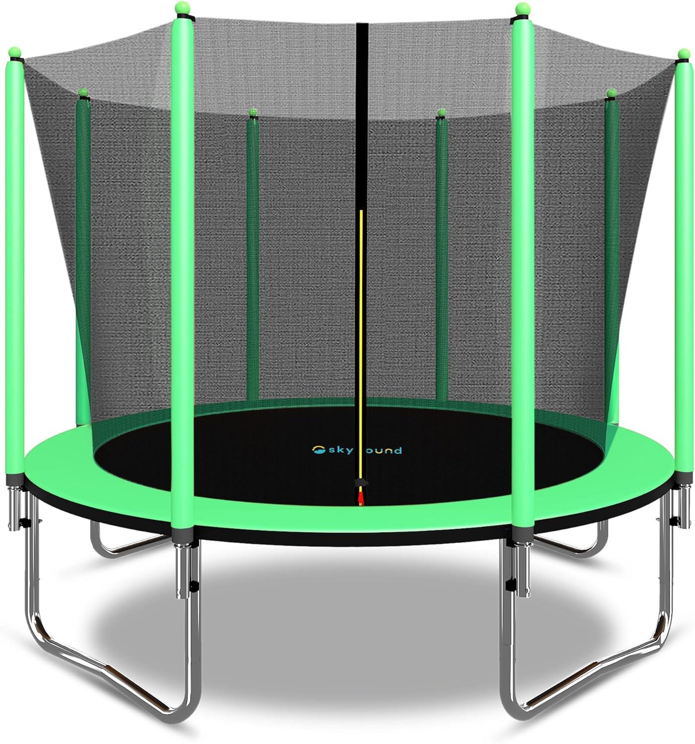 SKYBOUND Skybound 10' Round Backyard Trampoline with Safety Enclosure