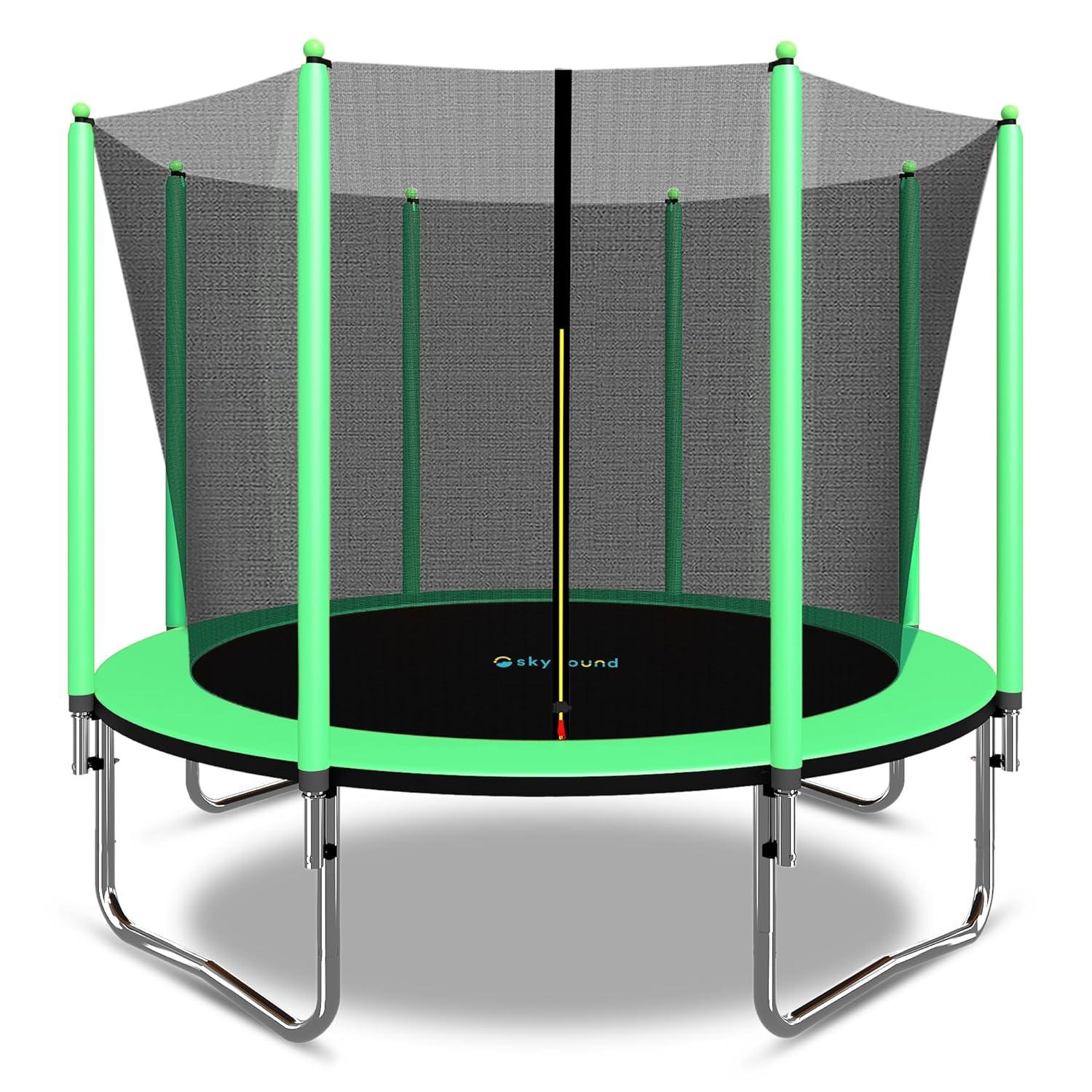SKYBOUND Skybound 10' Round Backyard Trampoline with Safety Enclosure
