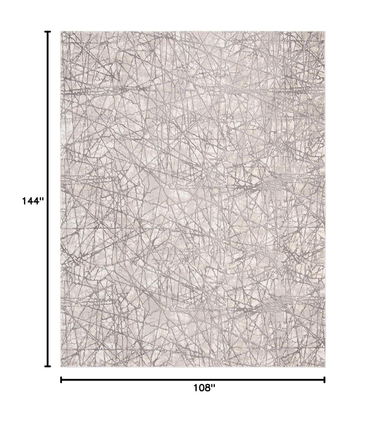 Meadow MDW324 Power Loomed Indoor Area Rug - Beige/Grey - 9'x12' - Safavieh