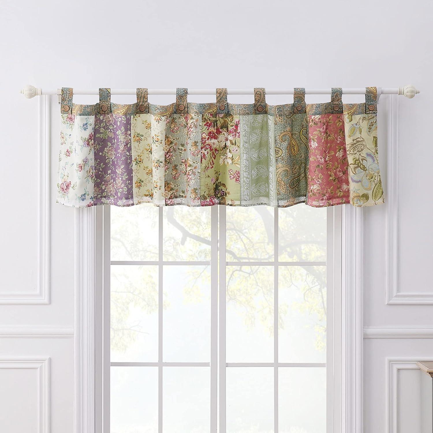 Blooming Prairie Cotton Tailored  84" Window Valance