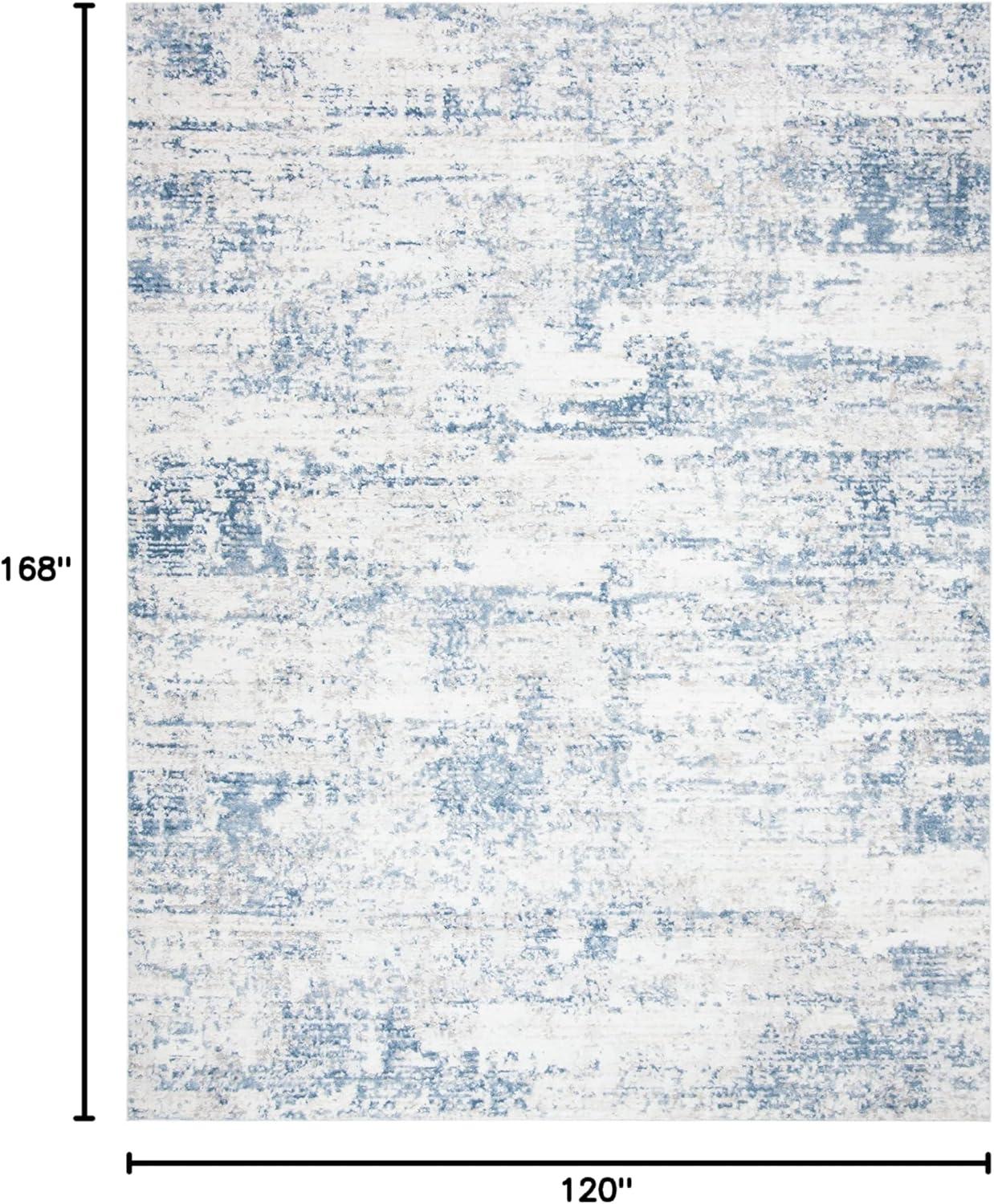 SAFAVIEH Amelia Ian Abstract Area Rug, Ivory/Blue, 10' x 14'