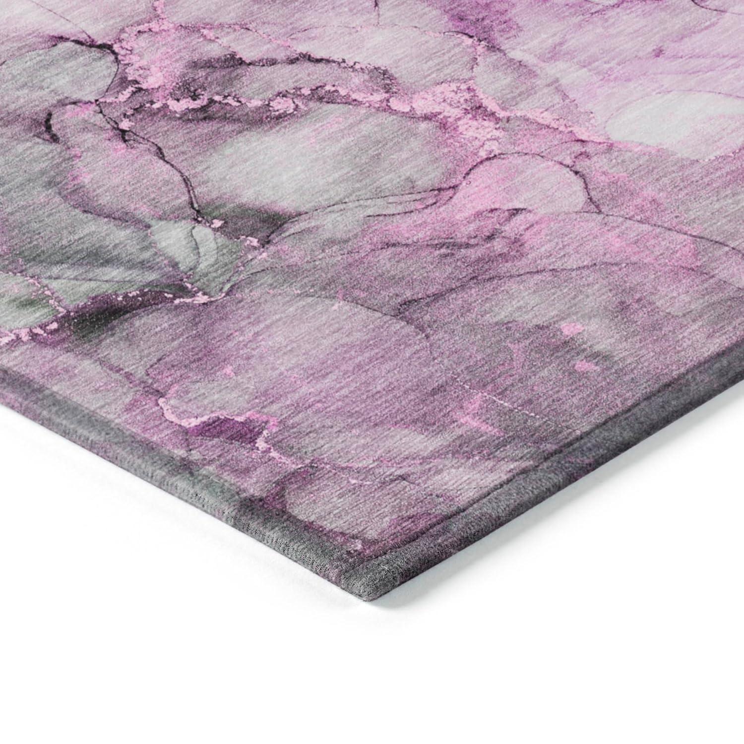 Addison Rugs Chantille ACN520PI 2 x 3 (ft) Polyester Pink Rectangular Indoor/Outdoor Abstract Machine washable Area rug