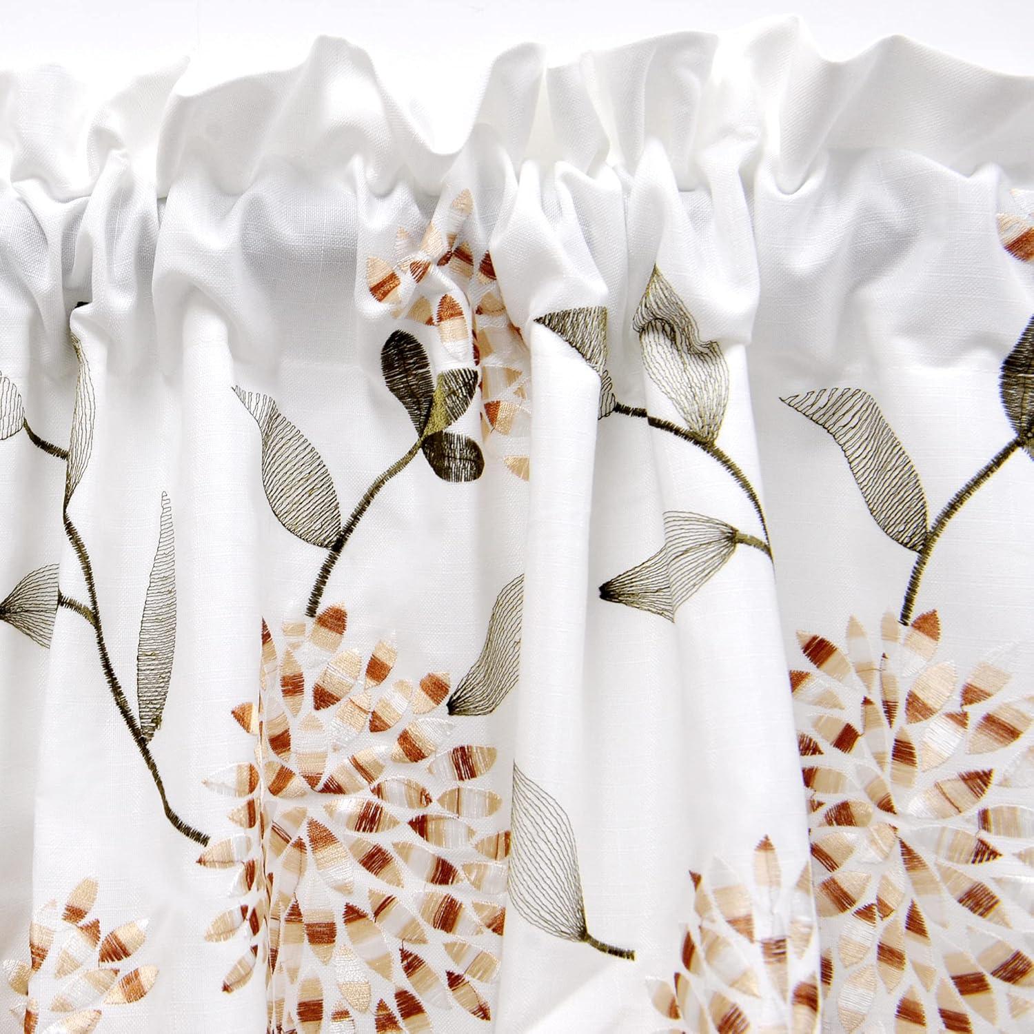 Home Soft Things Floral Scalloped 60'' Window Valance