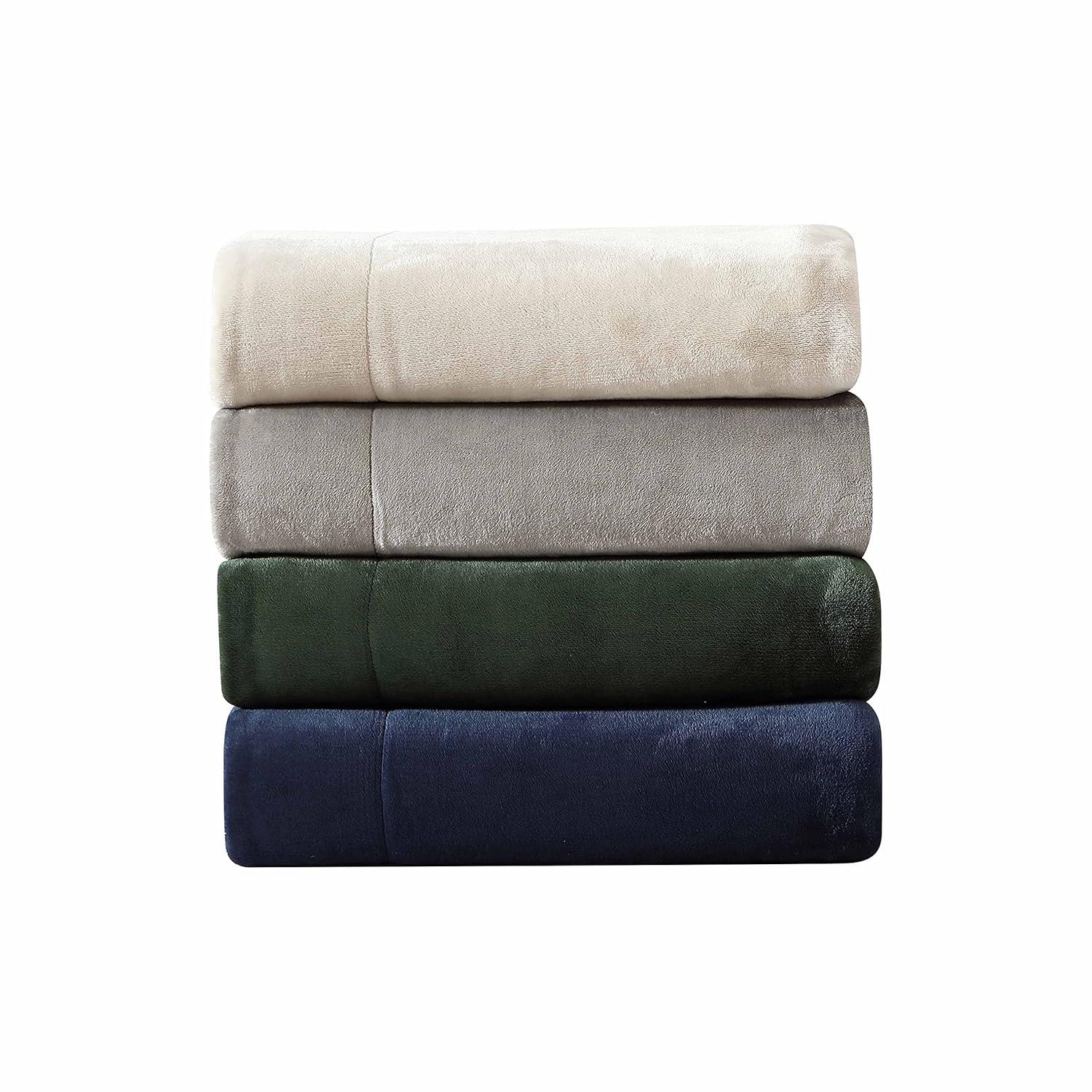 Eddie Bauer - Twin Blanket, Soft Fleece Bedding with Sherpa Reverse, Plush Home Decor (Chrome Grey, Twin)
