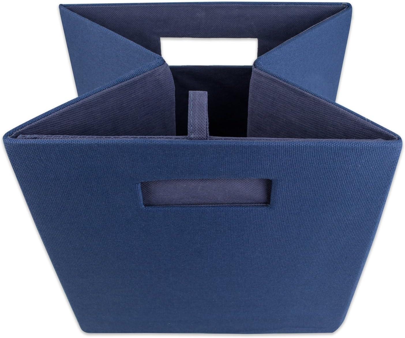 DII Polyester Cube Solid Nautical Blue Square