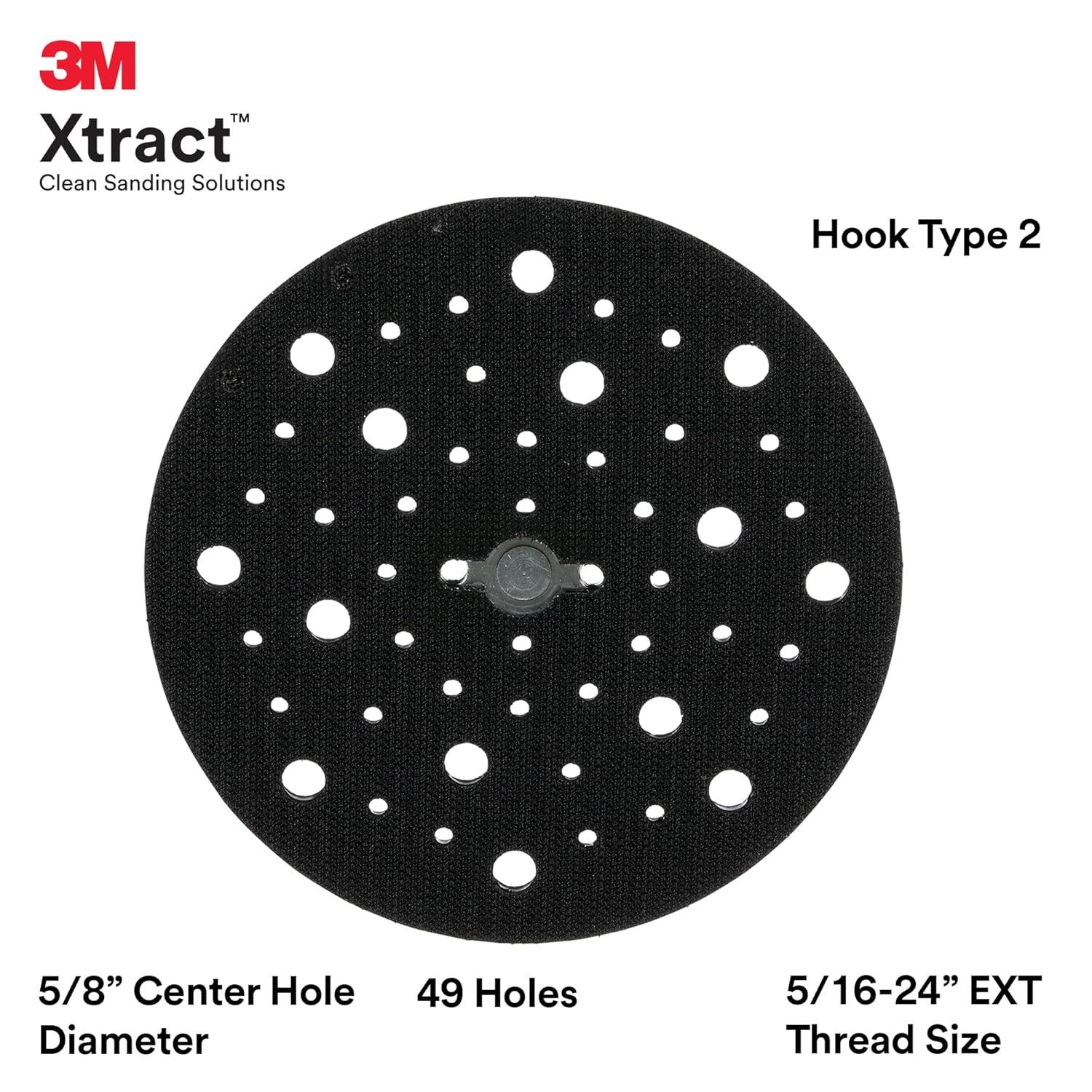 6-Inch Red Foam Hook-and-Loop Sanding Disc Backup Pad