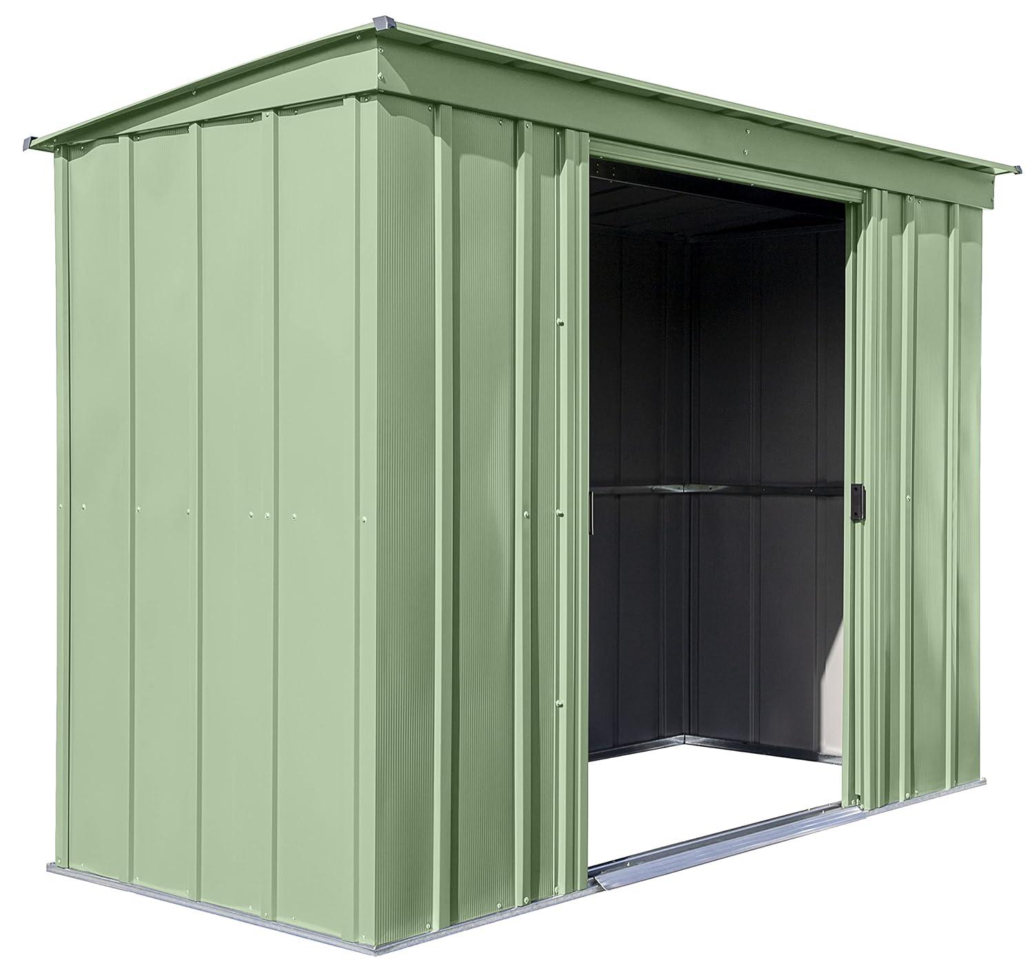 Arrow 8 ft. W x 4 ft. D Galvanized Steel Vertical Storage Shed