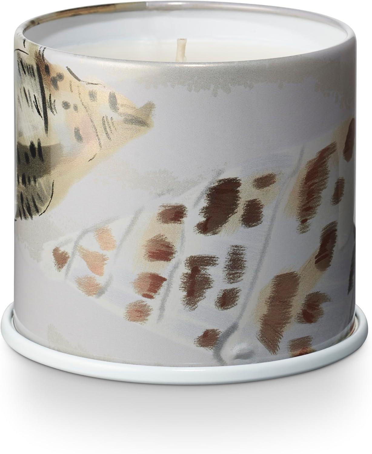 Amber Driftwood Scented Vegan Candle in Tin