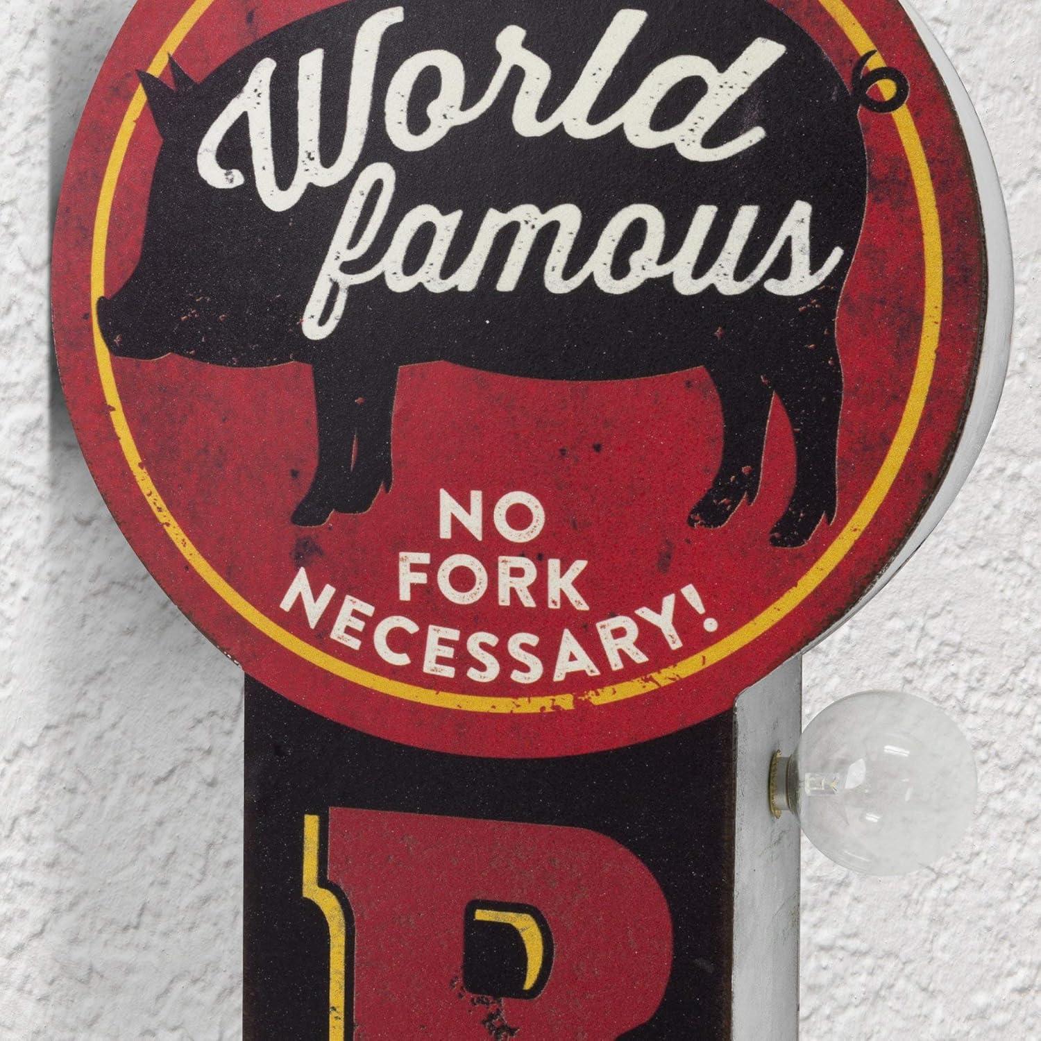 Famous LED BBQ Vintage Marquee Off the Wall Sign - American Art Decor