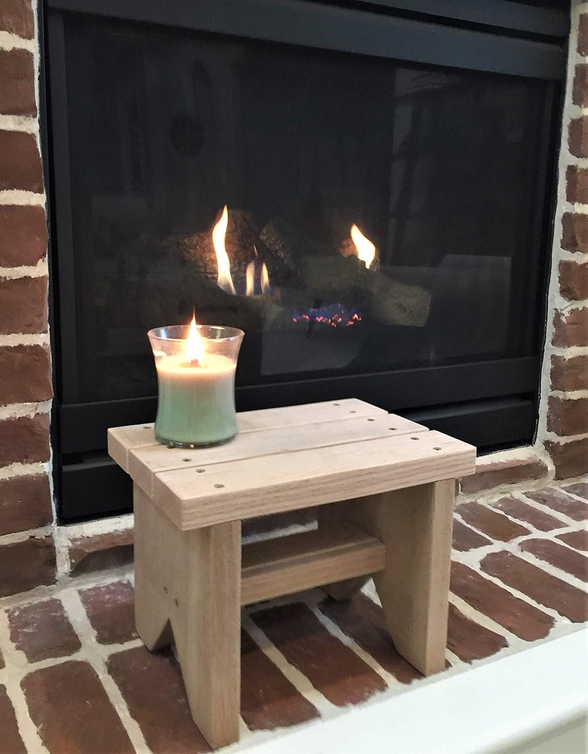 Classic Amish Reclaimed Wood Stool. Also Plant Stand, Home Décor Piece. Natural, Rustic, Solid. Handmade in USA. Step / Sitting / Footstool. 12 x 8.5 x 8"