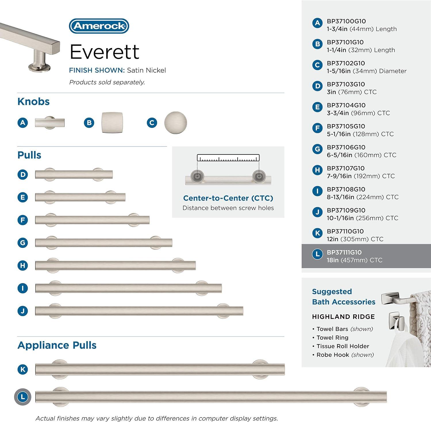 Amerock Everett Appliance Pull