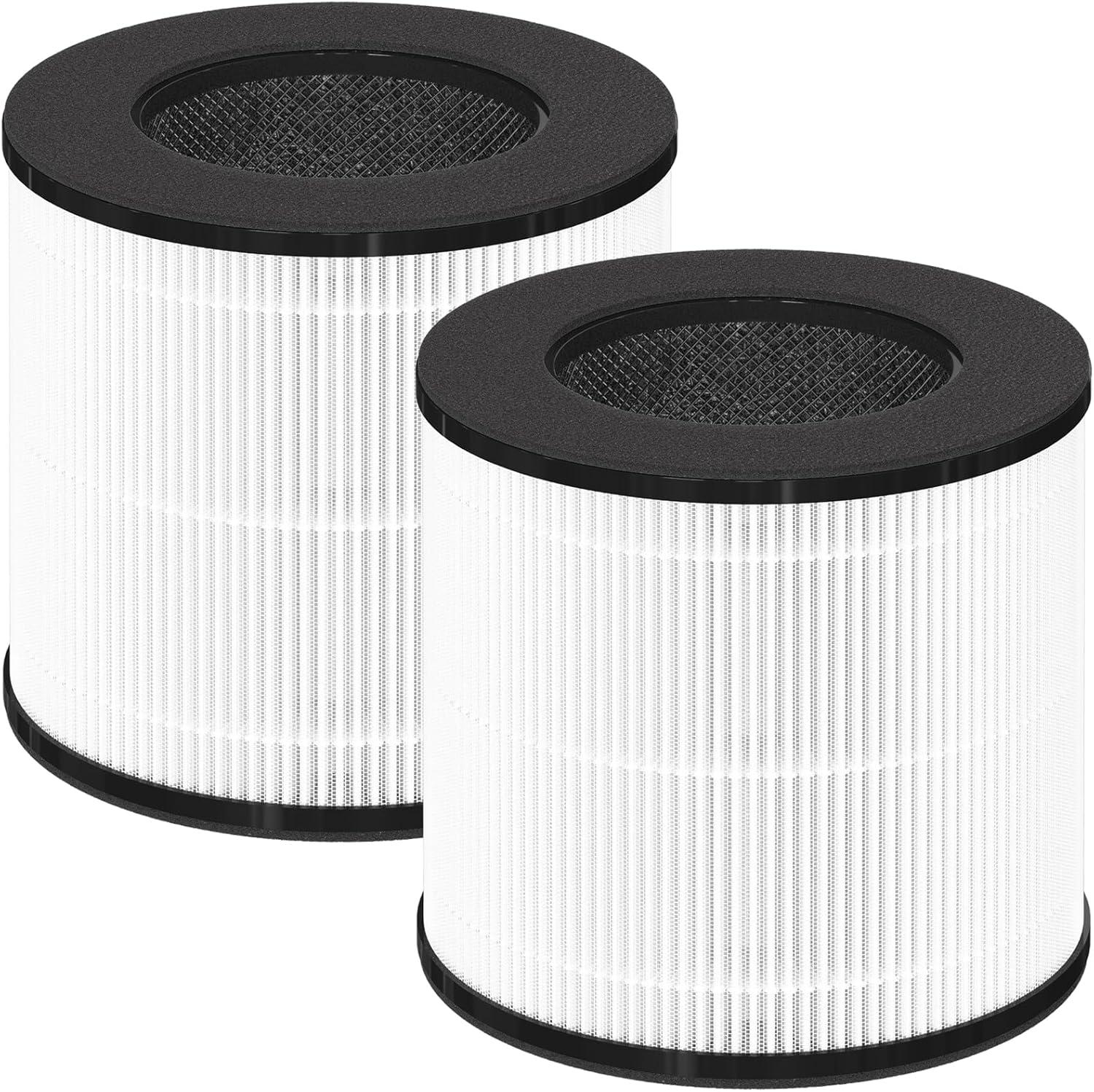 H13 HEPA Activated Carbon Air Purifier Replacement Filters, 2-Pack