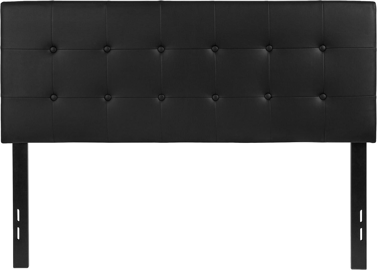 Emma and Oliver Button Tufted Upholstered Headboard