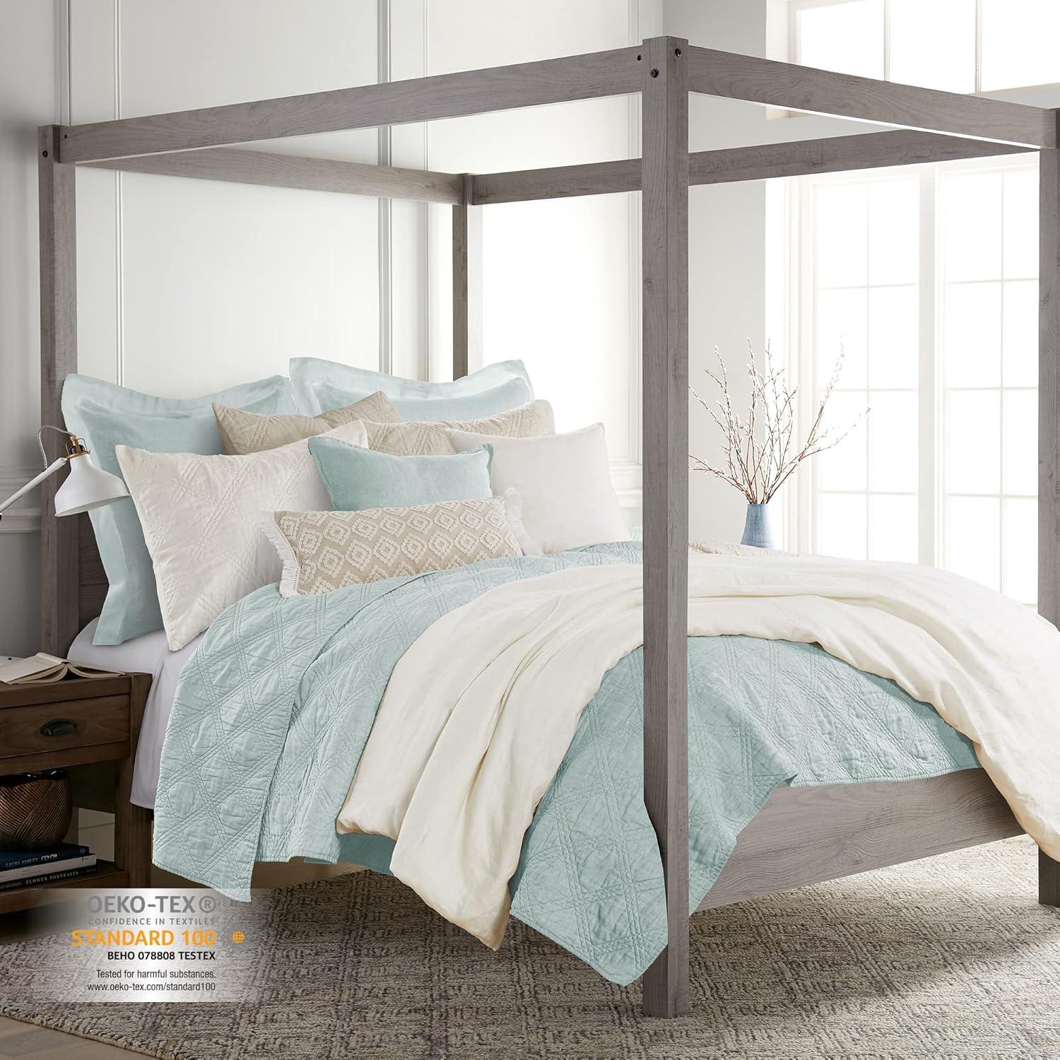 Linen Front/Cotton Back Quilt - Levtex Home