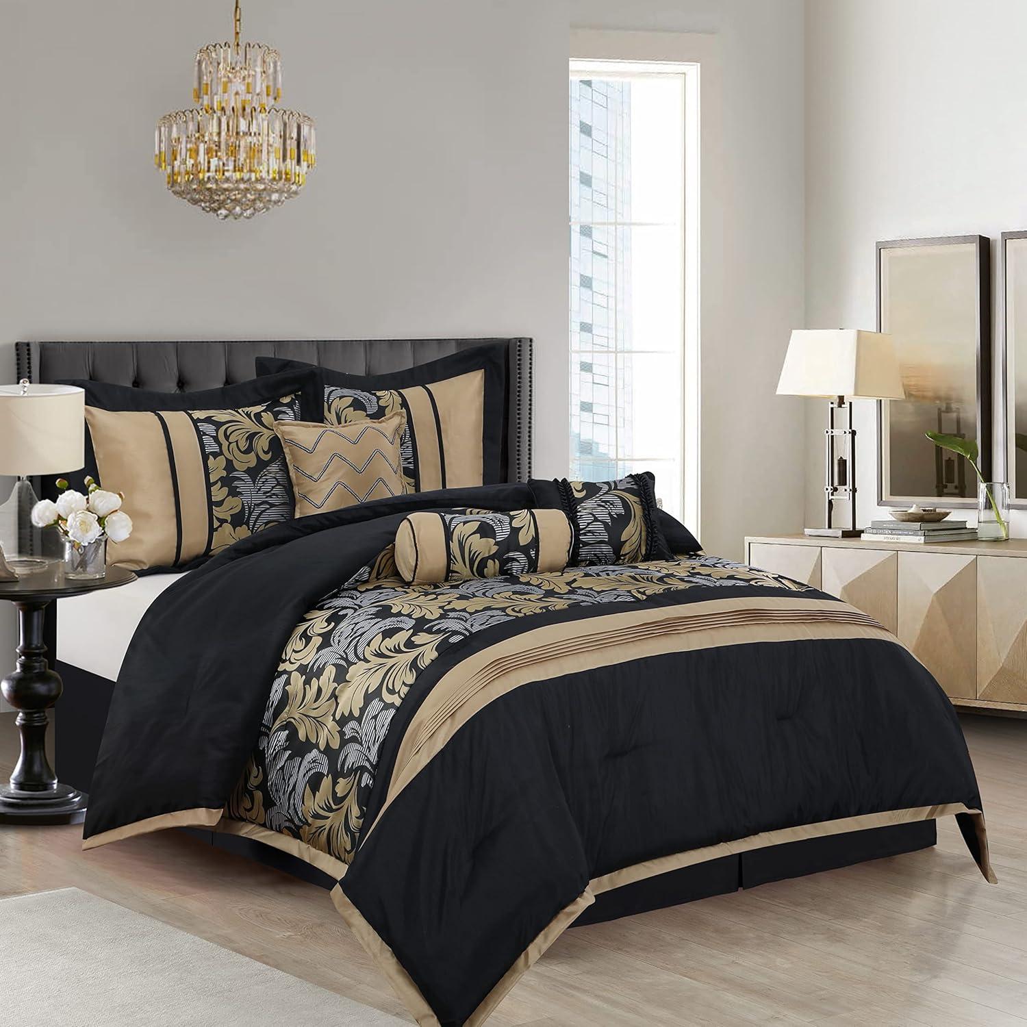 Pierre 7 Piece Luxury Glam Comforter Set