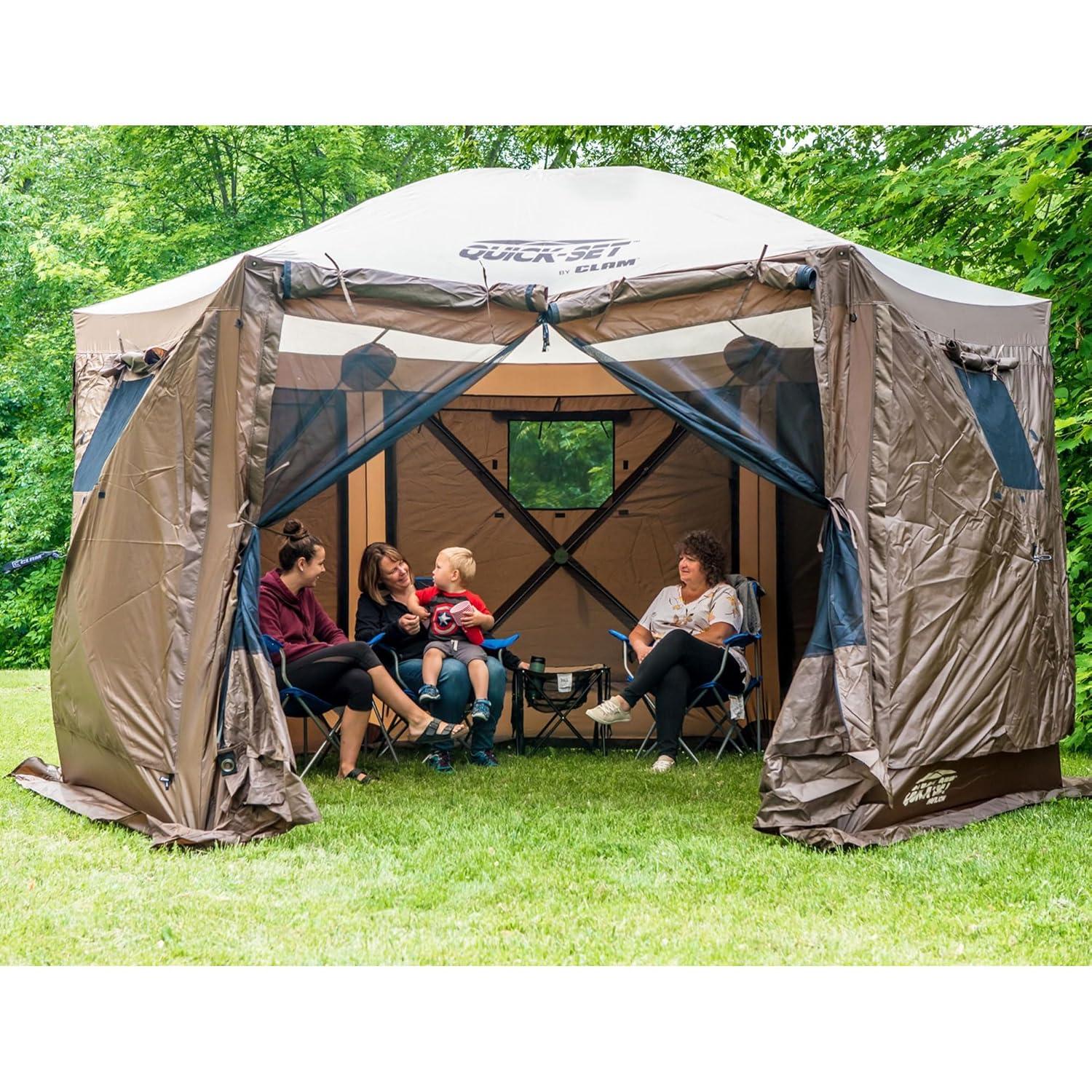 Clam CLAM Quick-Set Portable Outdoor Camping Canopy Shelter
