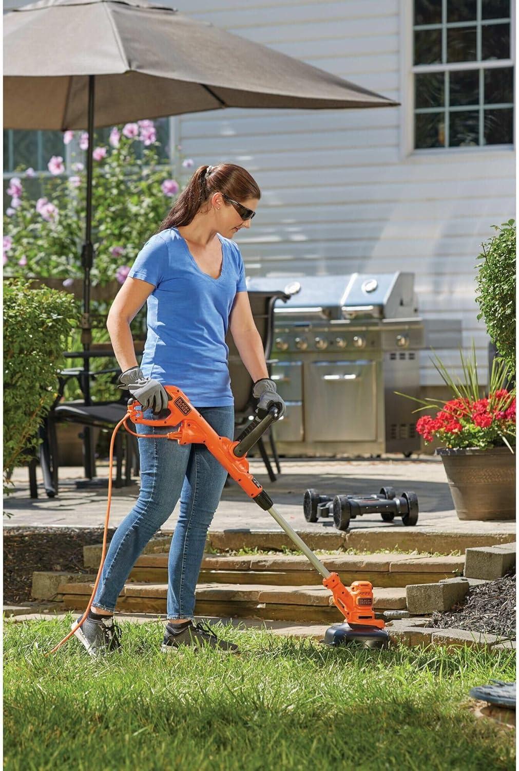BLACK+DECKER Electric Lawn Mower, String Trimmer, Edger, 3-In-1, Corded, (BESTA512CM)