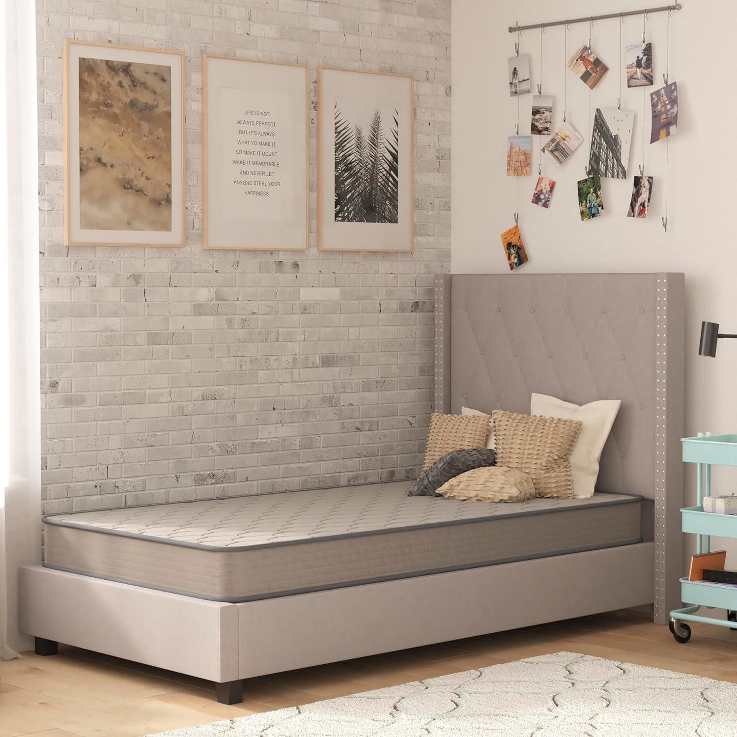 BizChair 12 Inch CertiPUR-US Certified Hybrid Pocket Spring Mattress, Queen Mattress in a Box