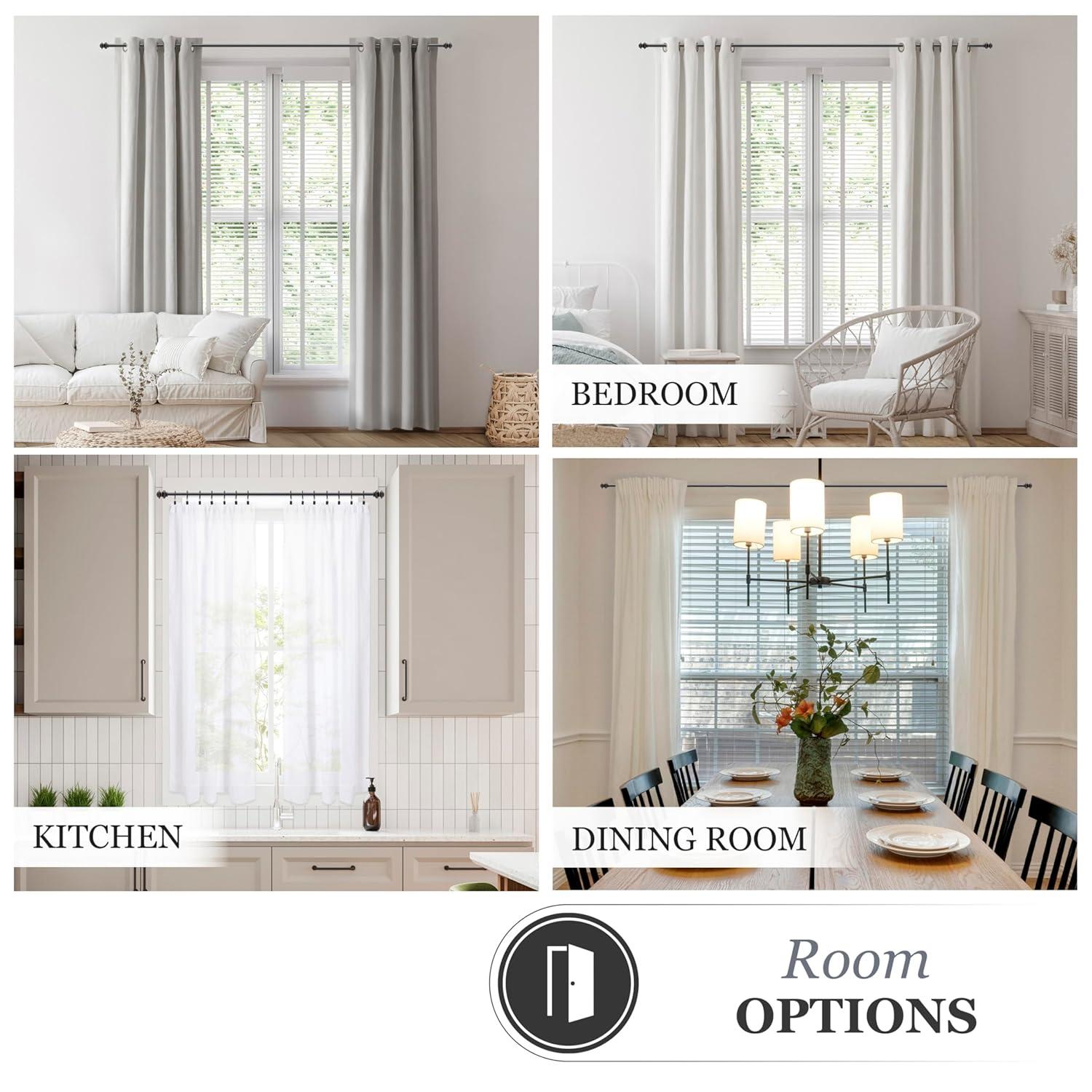 Kenney Berkley Kenney Kendall 5/8" Standard Decorative Window Curtain Rod