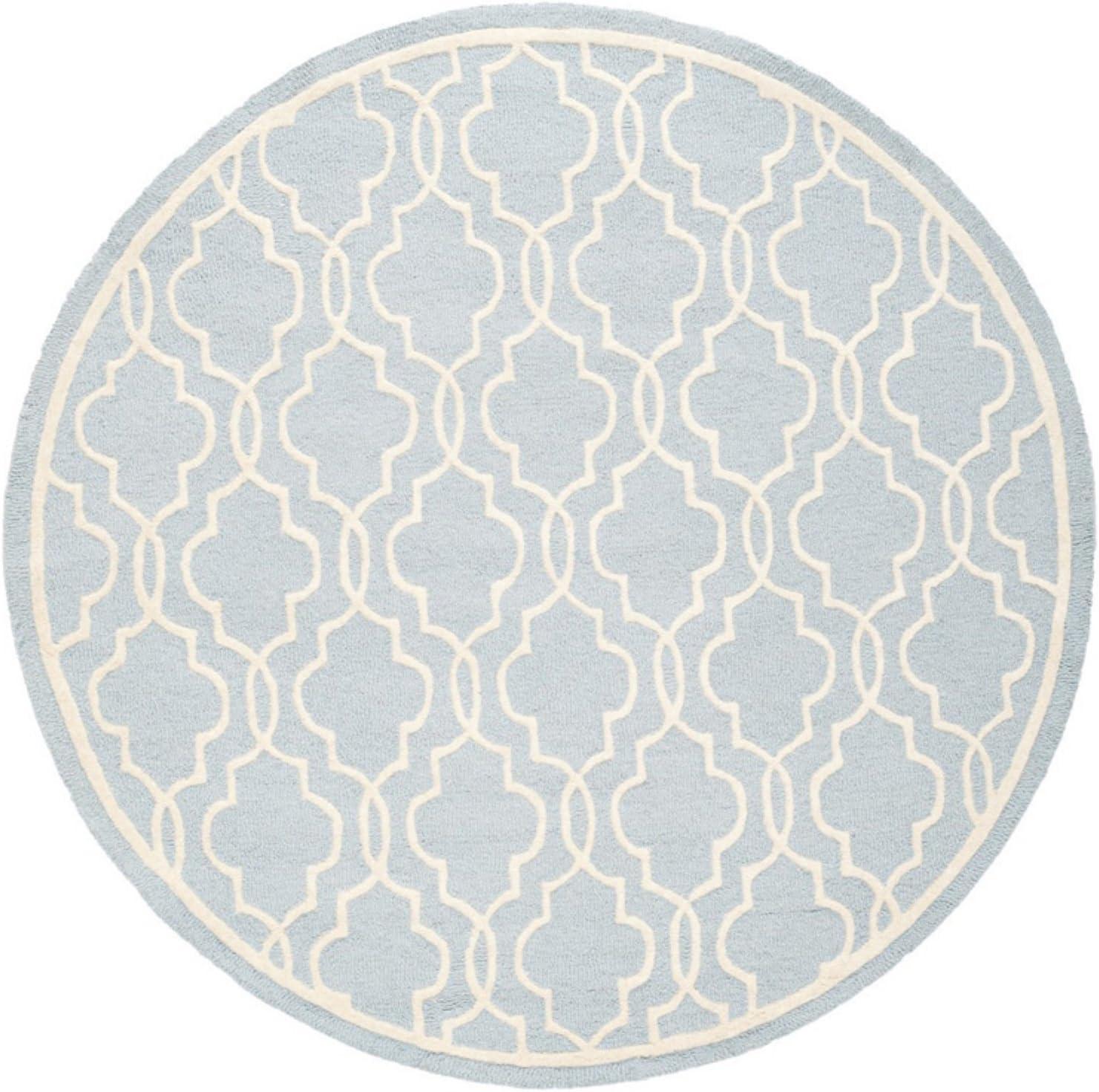 SAFAVIEH Cambridge Kyle Geometric Wool Area Rug, Black/Ivory, 2'6" x 4'