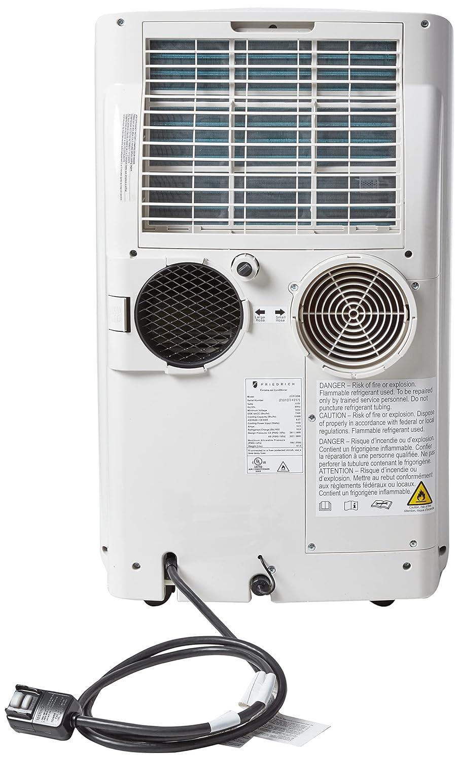 Friedrich 7500 BTU Wi-Fi Connected Portable Air Conditioner with Remote Included