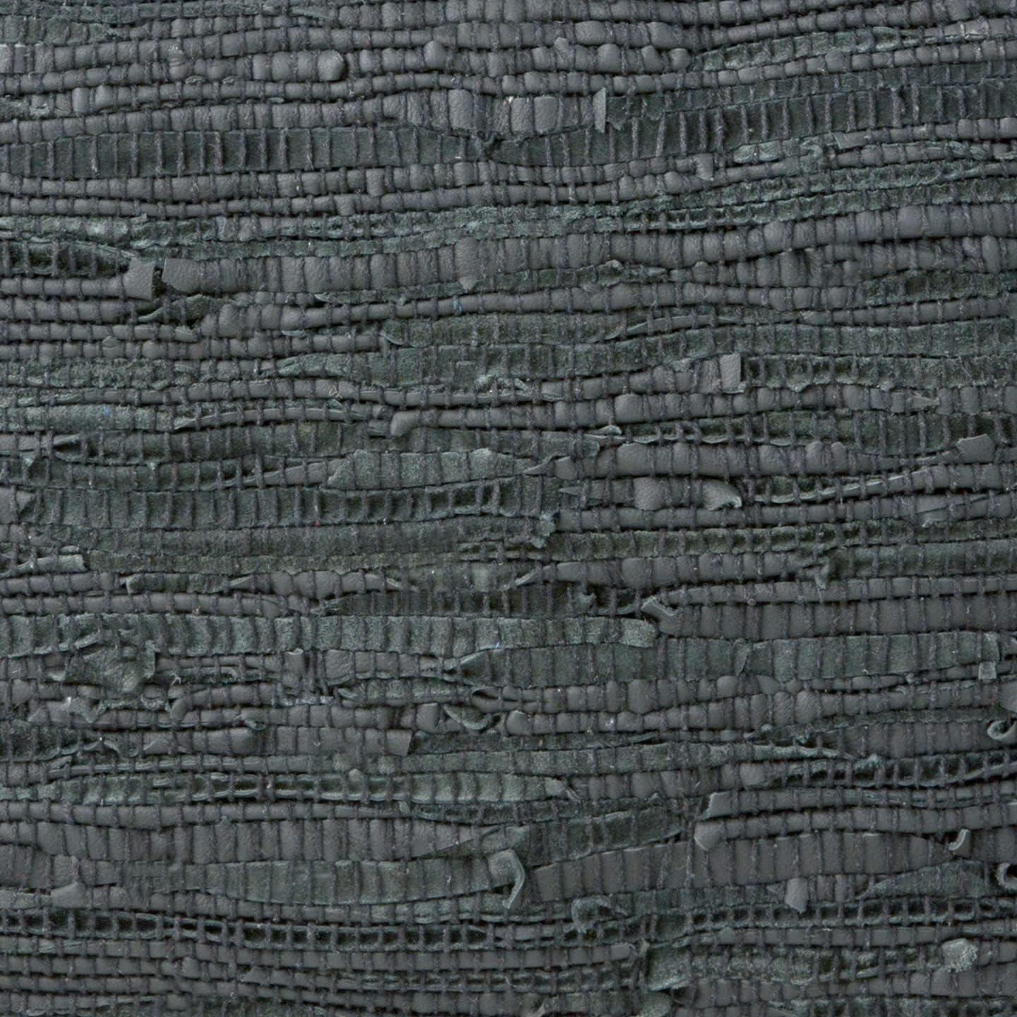 Simpli Home Fredrik 18"W Genuine Buffalo Leather Square Pouf & Reviews | Wayfair