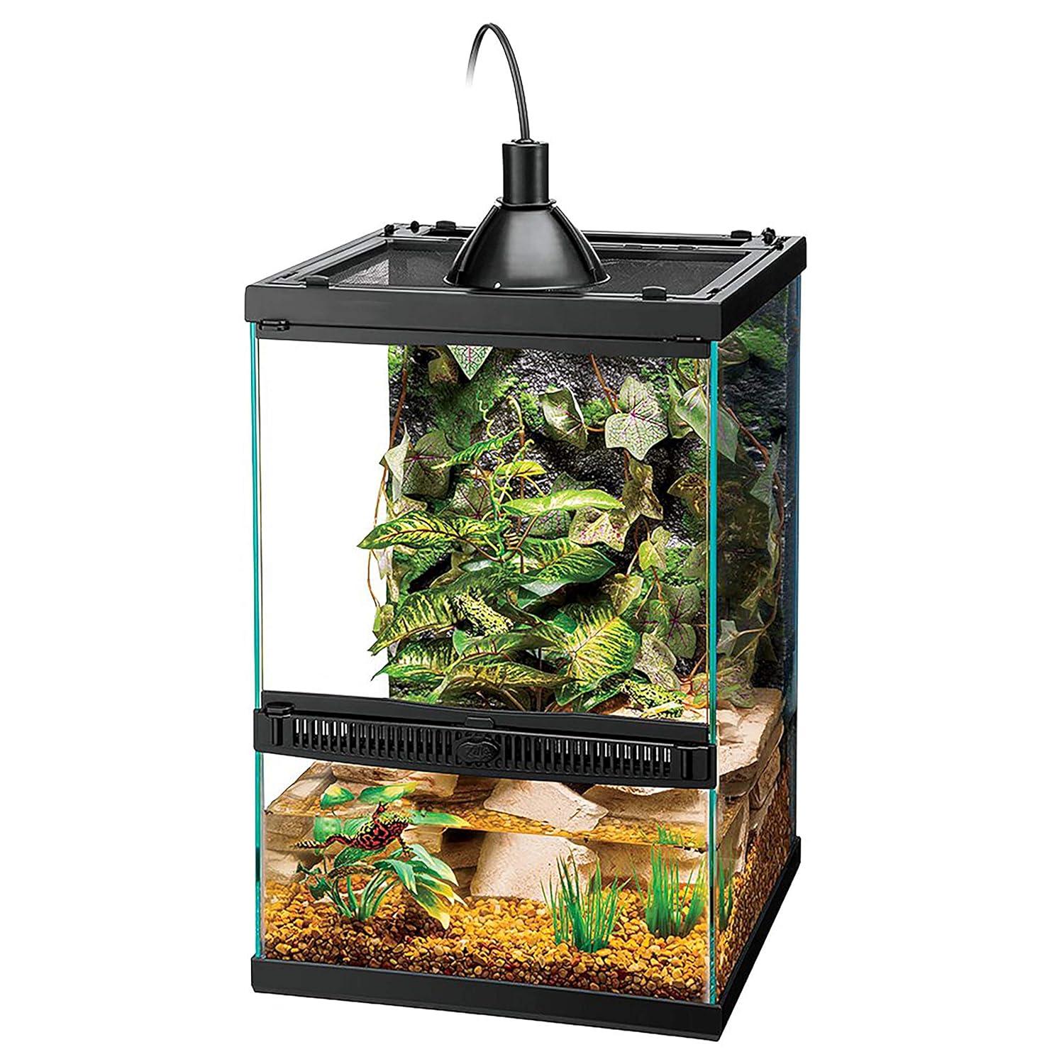 Zilla Tropical Reptile Vertical Starter Kit with Mini Halogen Lighting (ECOM)
