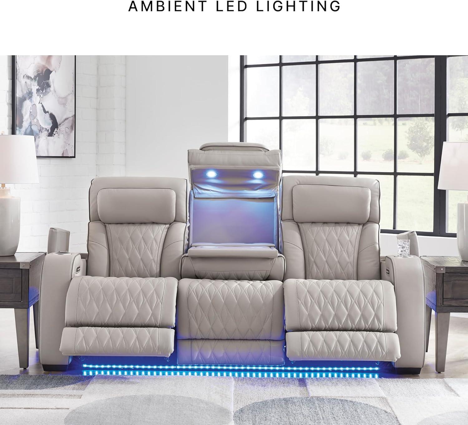 Signature Design by Ashley Contemporary Lynxtyn Home Office Desk Chair White/Gray