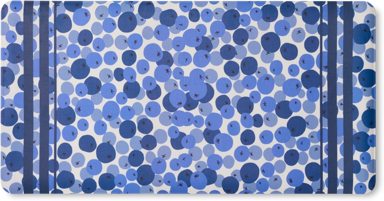 Sur La Table Kitchen Essentials SUR LA TABLE KITCHEN ESSENTIALS Fresh Blueberries Fruit Kitchen Mat Blue/White
