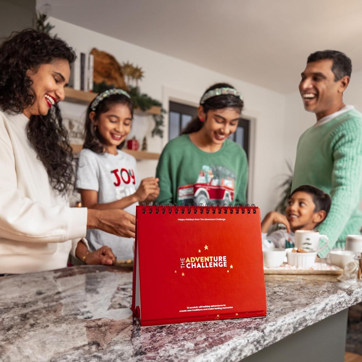 The Adventure Challenge Advent Calendar 2022-12 Scratch-Off Holiday Season Adventures for Couples, Families, Friends and More, Christmas Advent Calendar