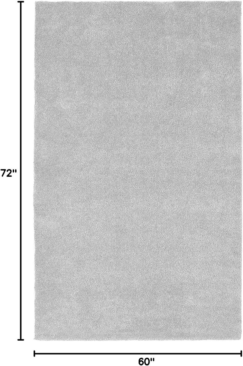 5'x6' Washable Bathroom Carpet Platinum Gray - Garland Rug