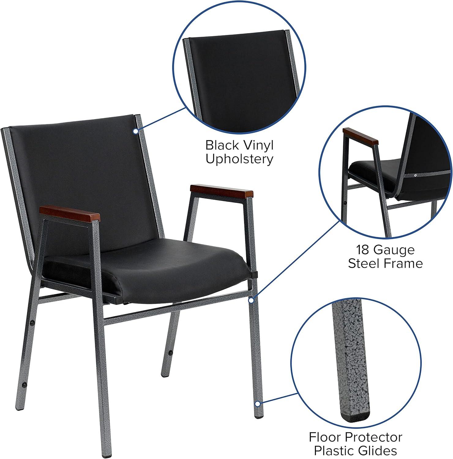 Aliya Heavy Duty Stack Chair with Arms