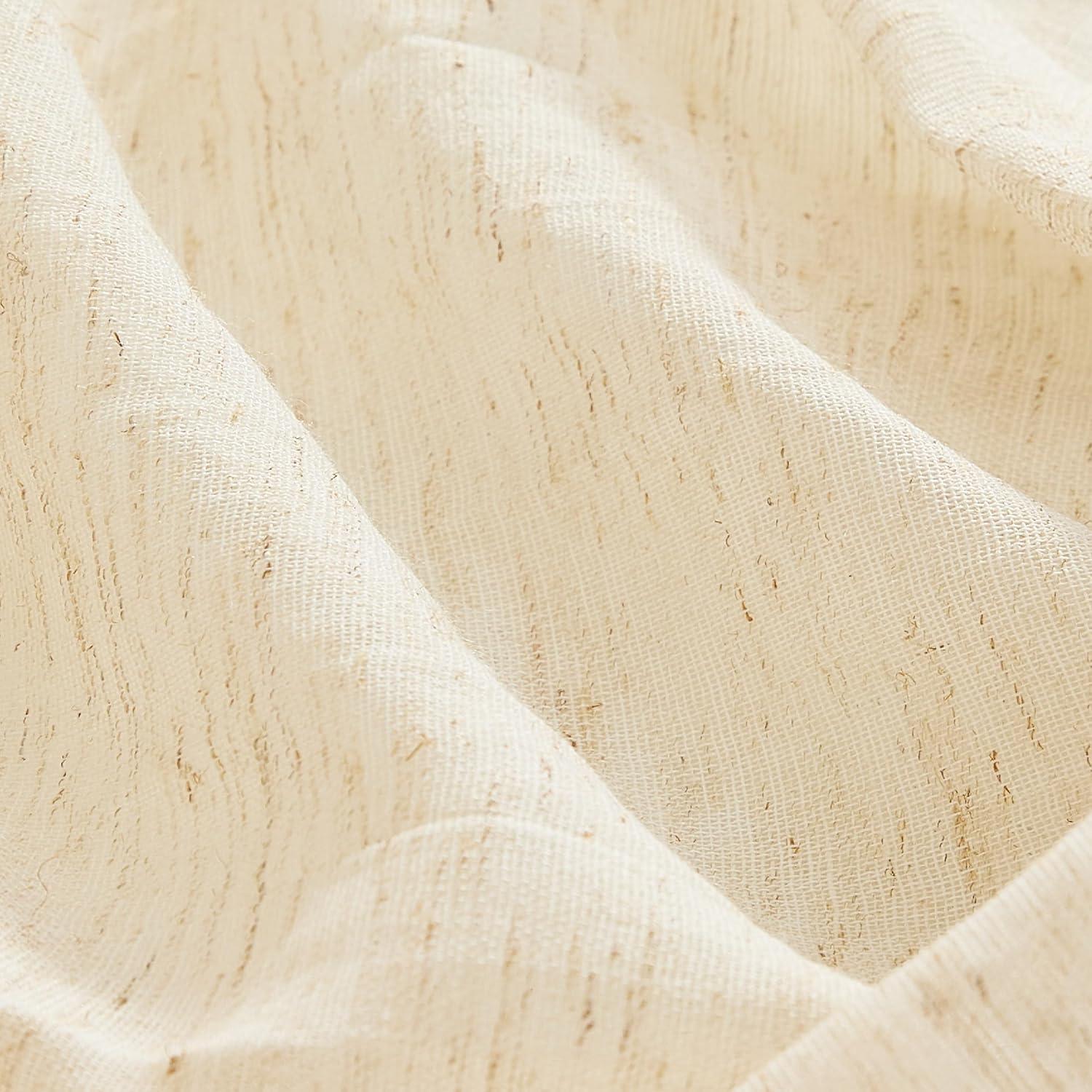 Solid Semi-Sheer Curtain Panels (Set of 2)