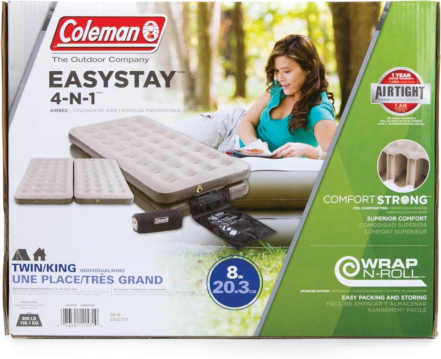 Coleman Twin EasyStay 4-in-1 Convertible Design Single High AirTight Airbed