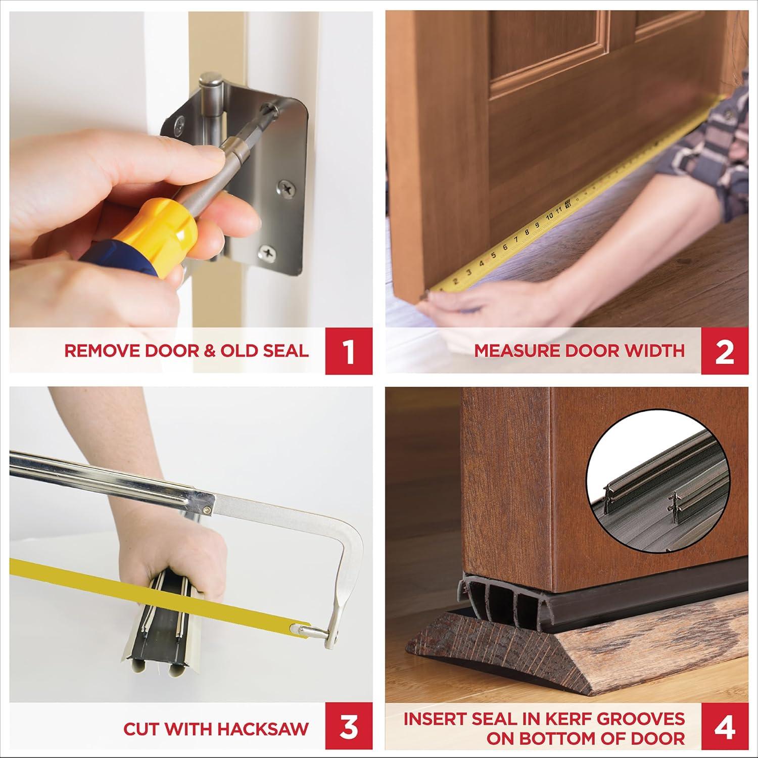 M-d Products Vinyl Dual Durometer Door Bottom