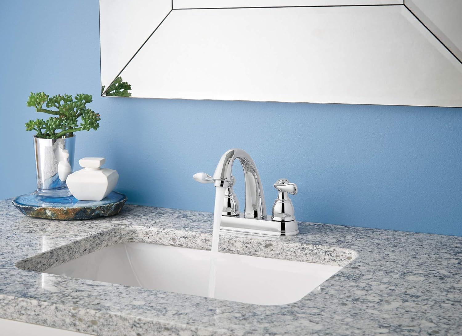 Windemere Centerset Bathroom Faucet with Drain Assembly, 2-handle Bathroom Sink Faucet