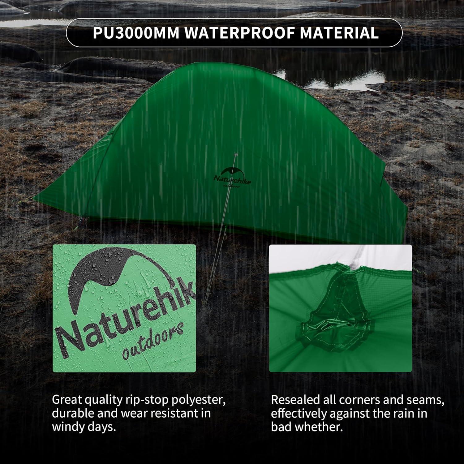Naturehike Cloud-Up 1/2/3 Person Backpacking Tent Lightweight Waterproof