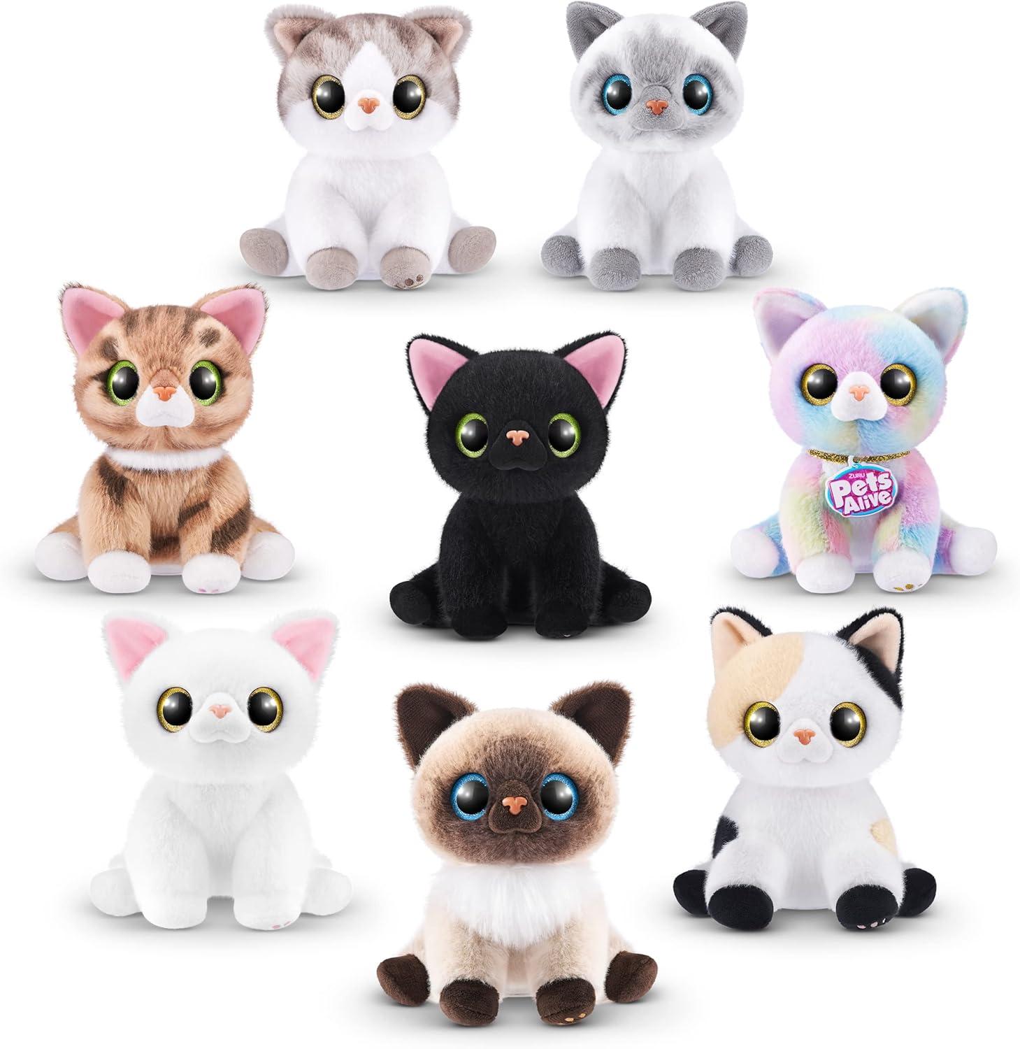 Pets Alive Smitten Kittens Surprise (Siamese Cat Mooloo) by ZURU Nurture Play Soft Toy Unboxing Adopt Interactive 10 Sounds