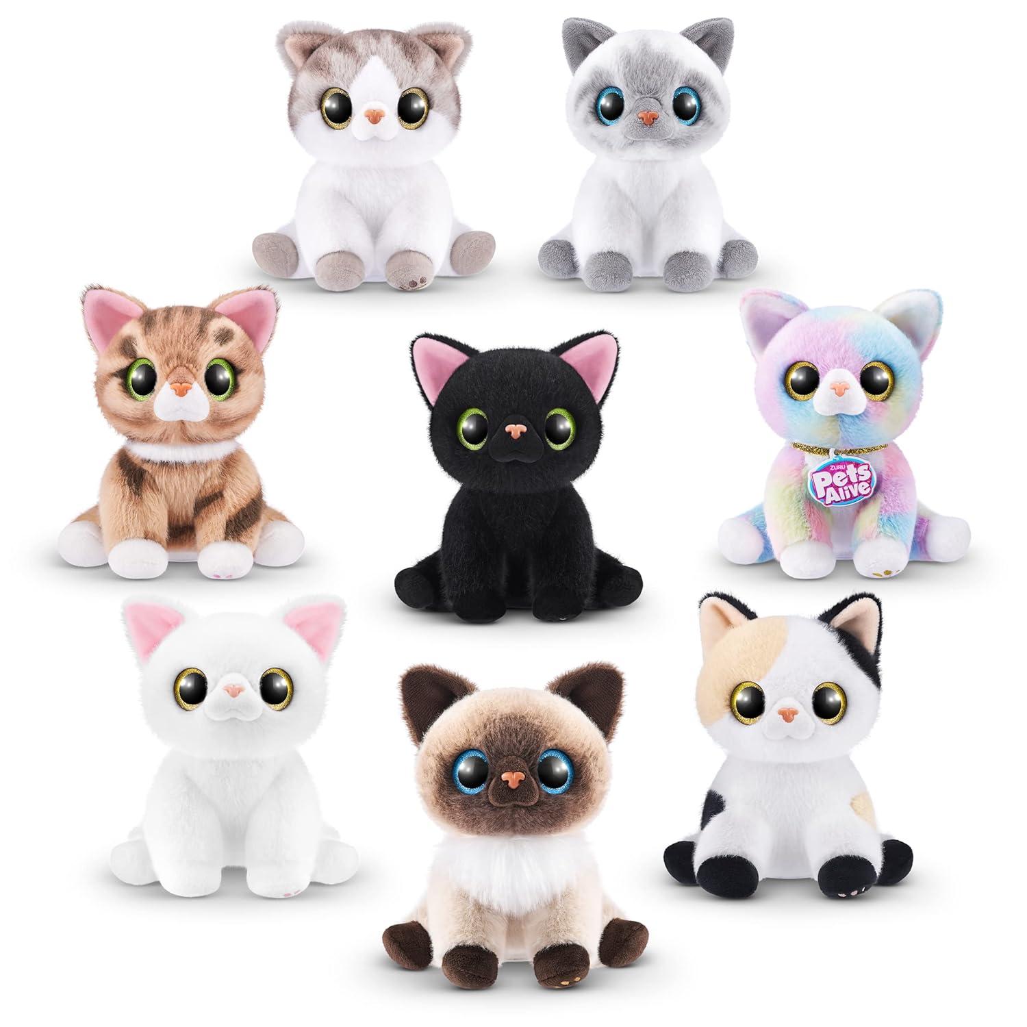 Pets Alive Smitten Kittens Surprise (Siamese Cat Mooloo) by ZURU Nurture Play Soft Toy Unboxing Adopt Interactive 10 Sounds