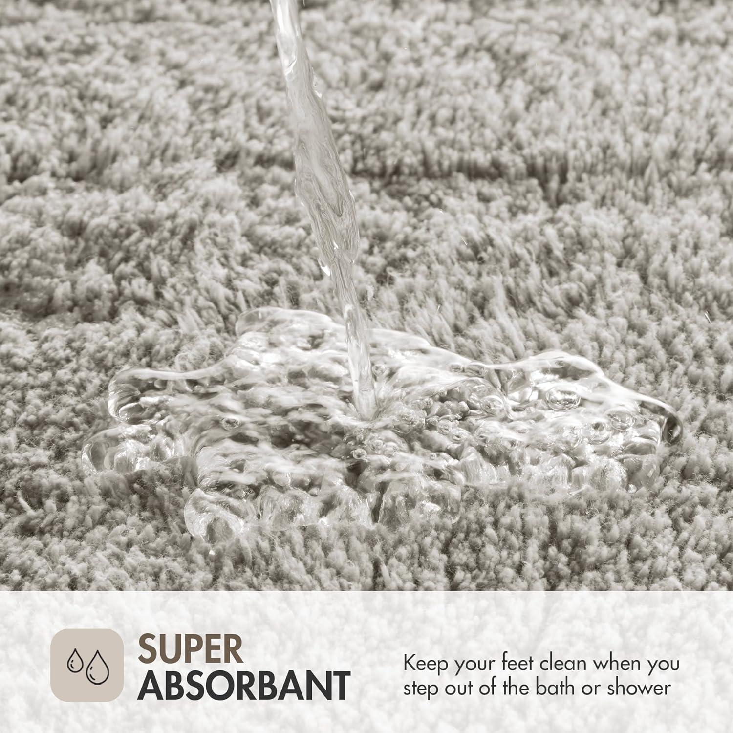 Madison Park Evan 100% Cotton Tufted Bath Rug with Non-Slip Backing