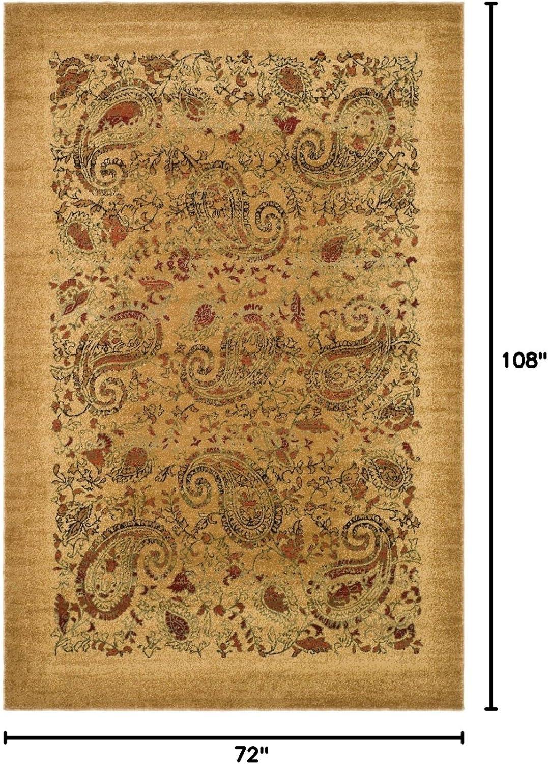 Lyndhurst LNH224 Power Loomed Area Rug - Beige/Multi - 6'x9' - Safavieh