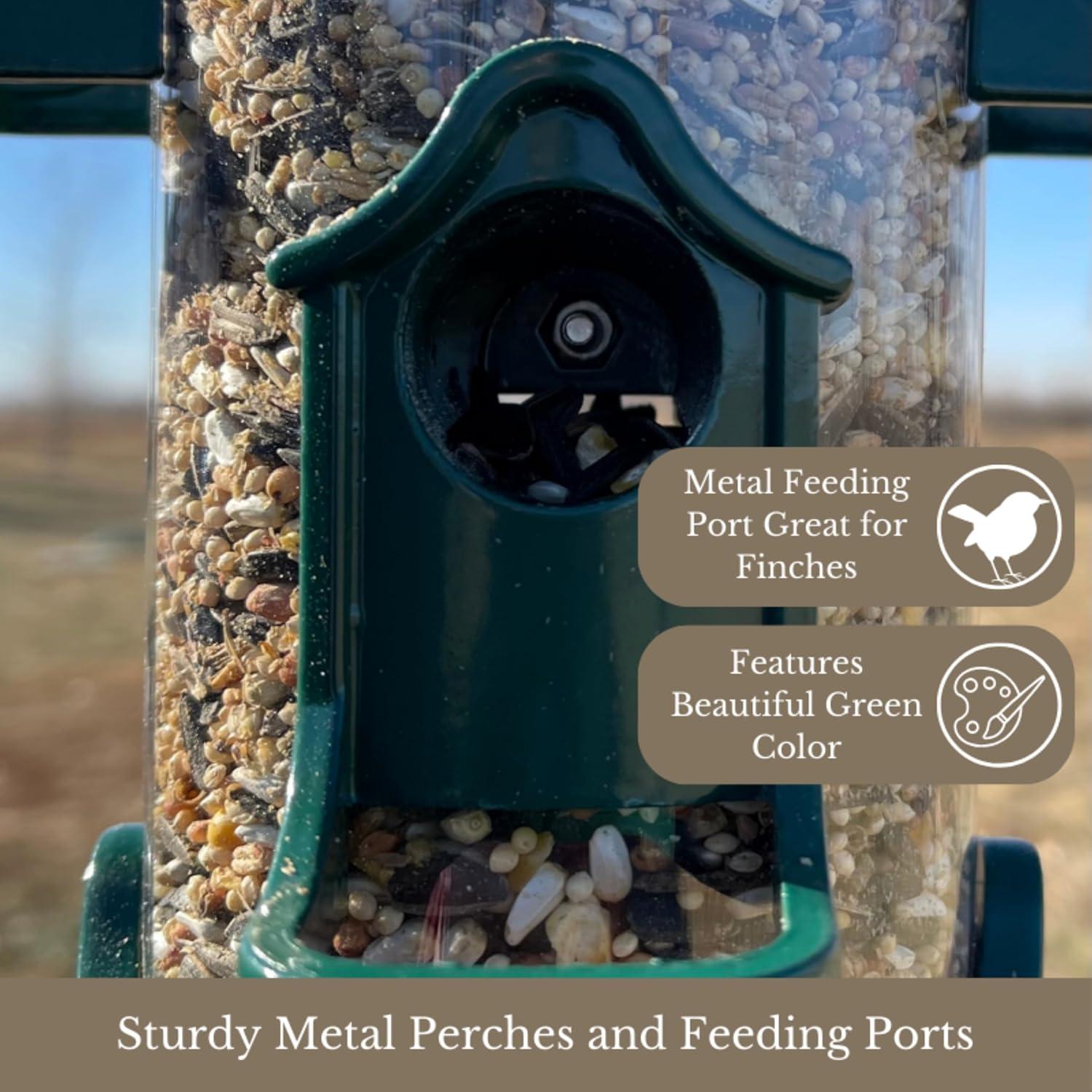 Clear Acrylic Surface Mount Bird Seed Tray with Drainage Holes