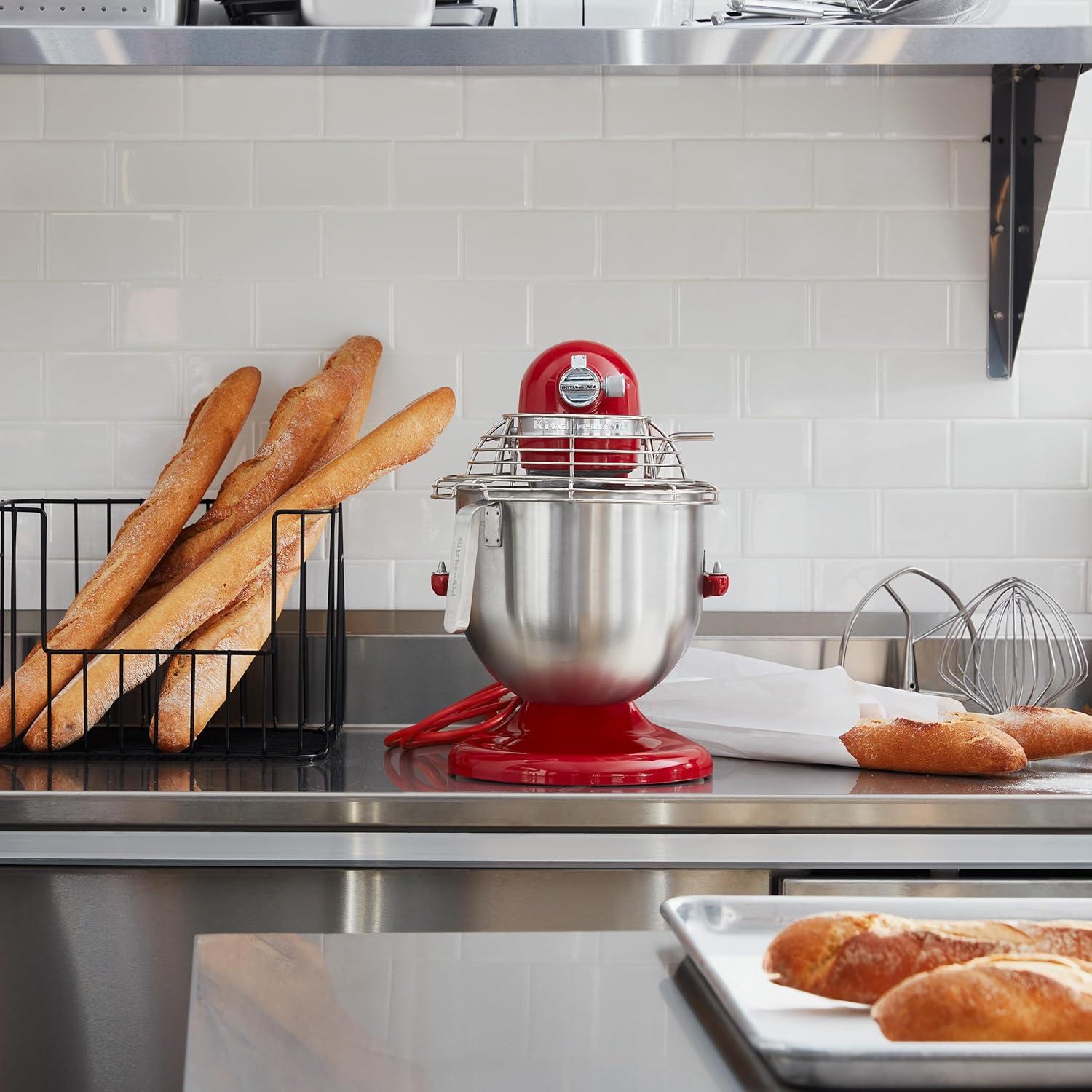 KitchenAid KSMC895ER 8-Qt 10-Speed Empire Red Bowl Lift Stand Mixer w/ Bowl Guard, 1-3/10 Hp