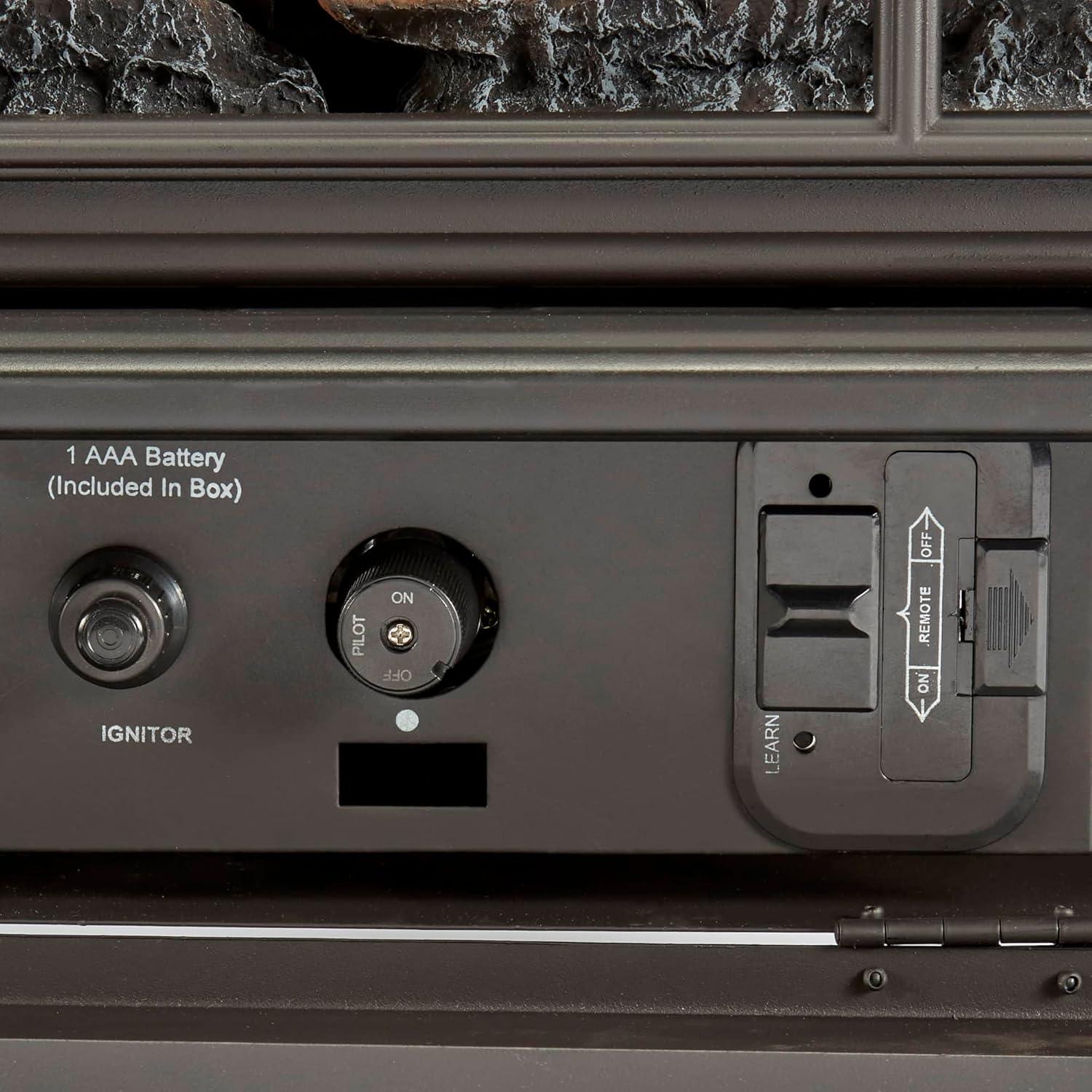 Bluegrass Living Bluegrass Living Panorama Vent Free Dual Fuel 3-Sided Gas Stove - 23,000 BTU, Remote Control, Black Finish - Model# BTSD23RT