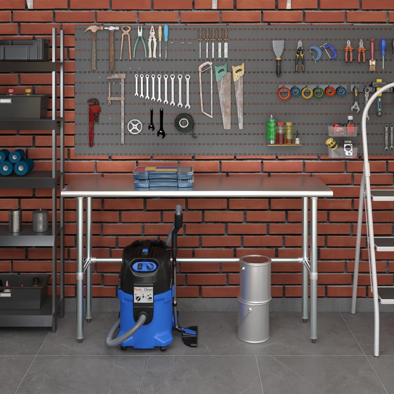 Amgood Stainless Steel Open Base Work Table